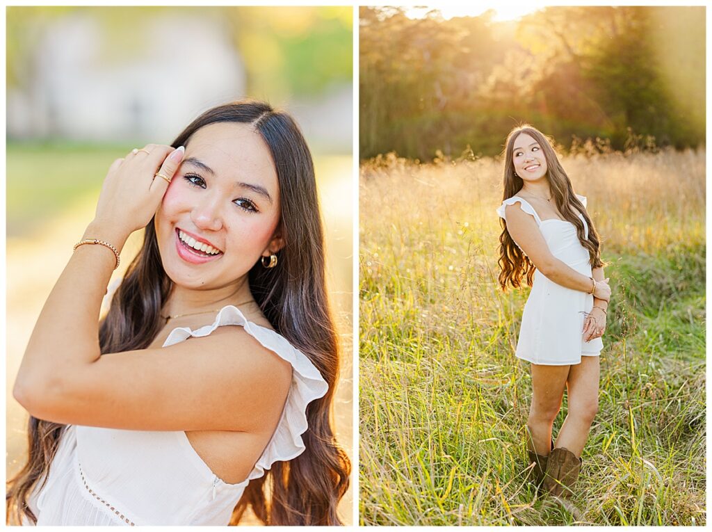 fall senior portraits at historic tuckahoe