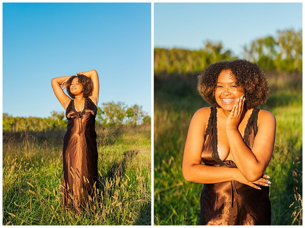 colorful senior pictures at Historic Tuckahoe