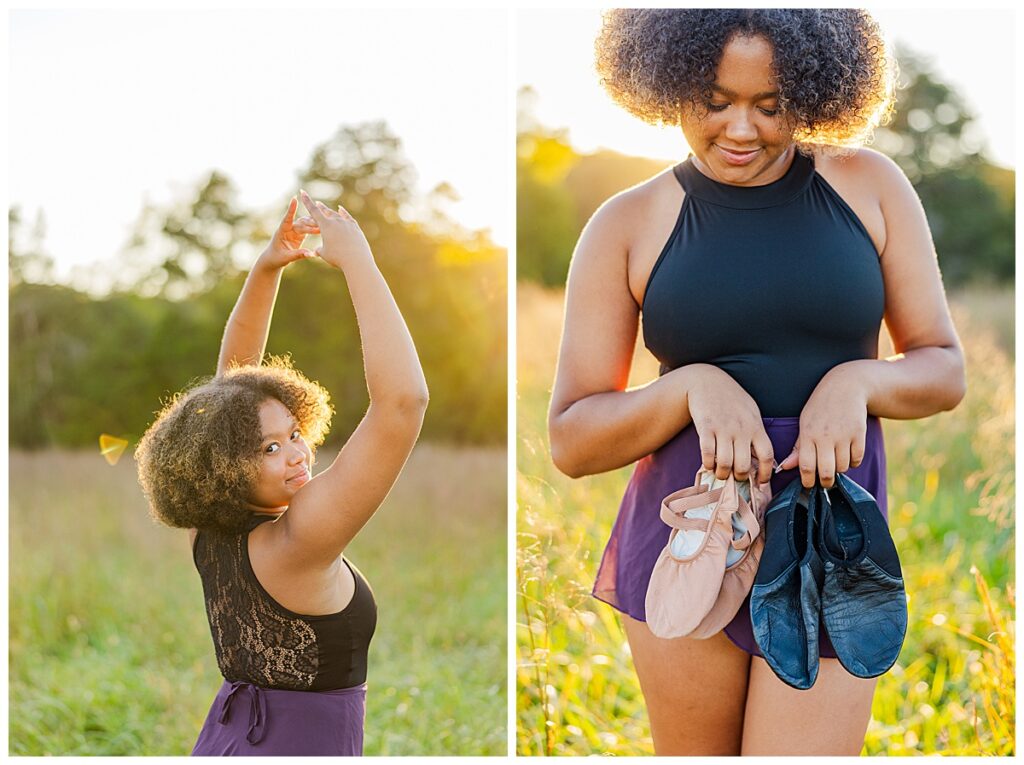 colorful senior pictures at Historic Tuckahoe