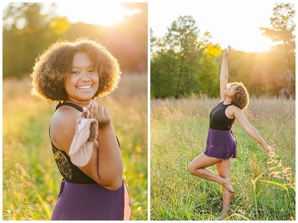 colorful senior pictures at Historic Tuckahoe