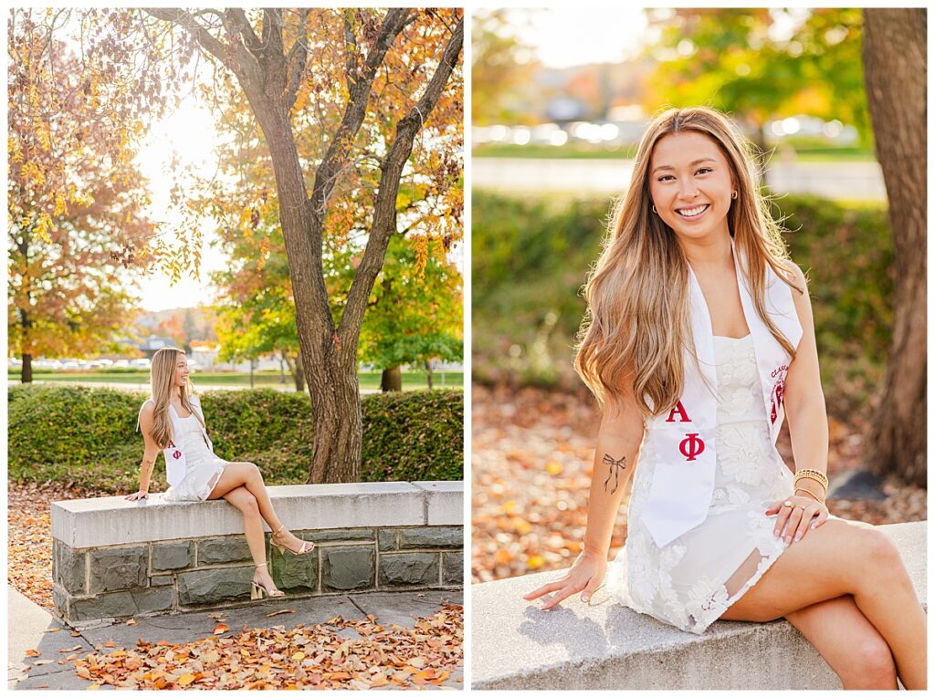 fall grad photos at James Madison University | JMU grad photographer