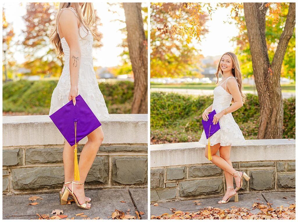 fall grad photos at James Madison University | JMU grad photographer