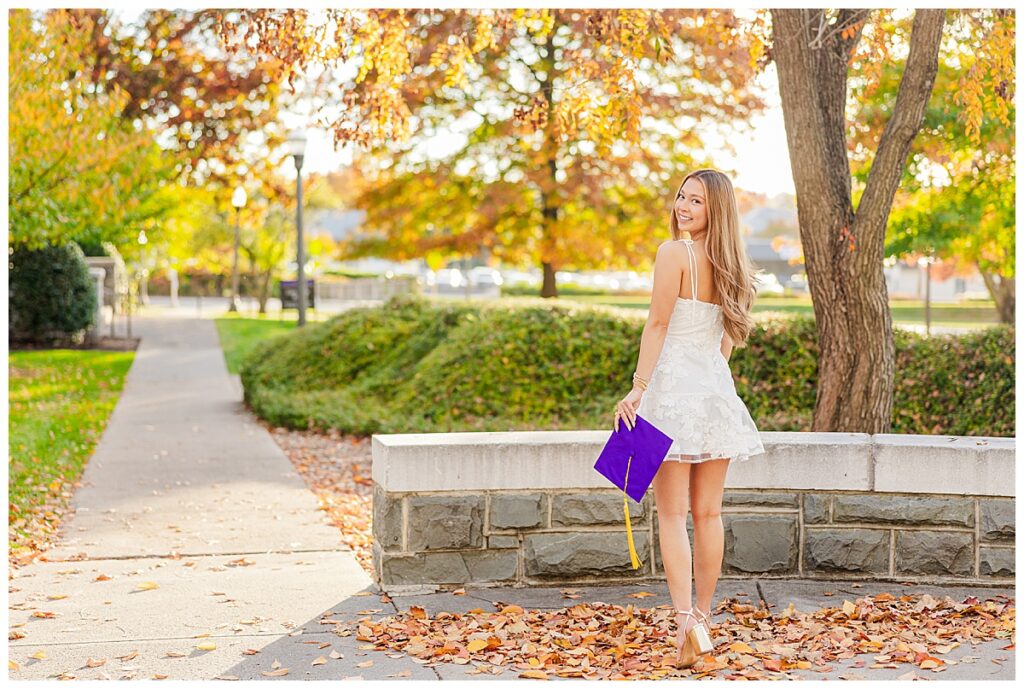 fall grad photos at James Madison University | JMU grad photographer