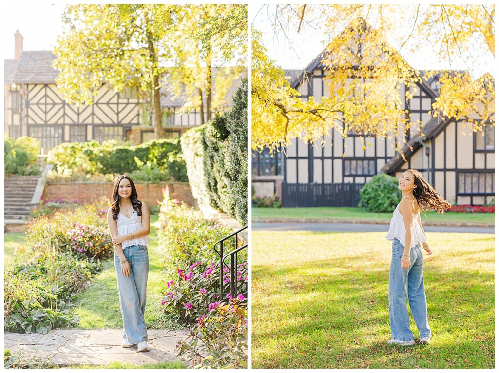 senior session at Agecroft Hall | Richmond senior photographer