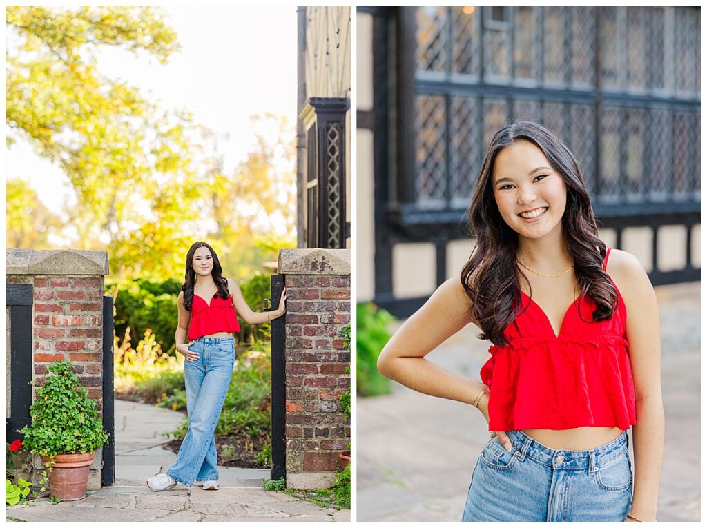 senior session at Agecroft Hall | Richmond senior photographer