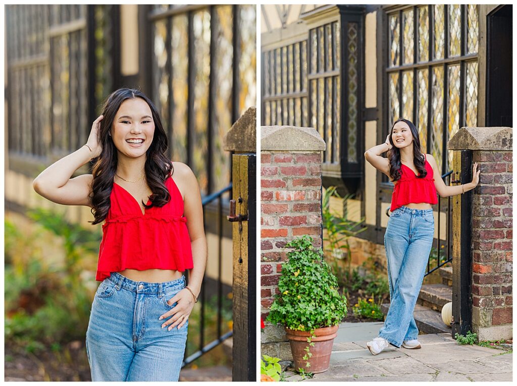 senior session at Agecroft Hall | Richmond senior photographer