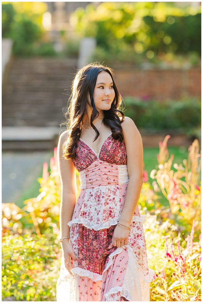 fall senior photos at Agecroft Hall | Richmond senior photographer