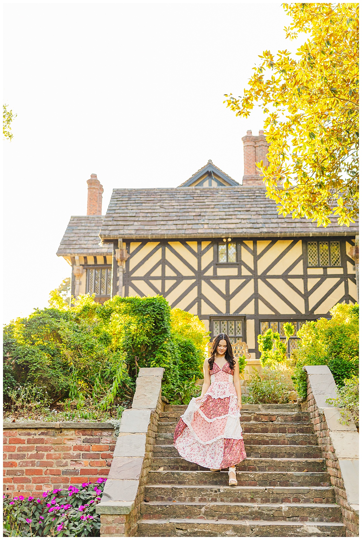 senior session at Agecroft Hall