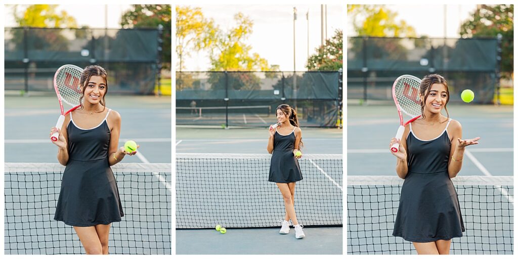 tennis senior photos in Richmond