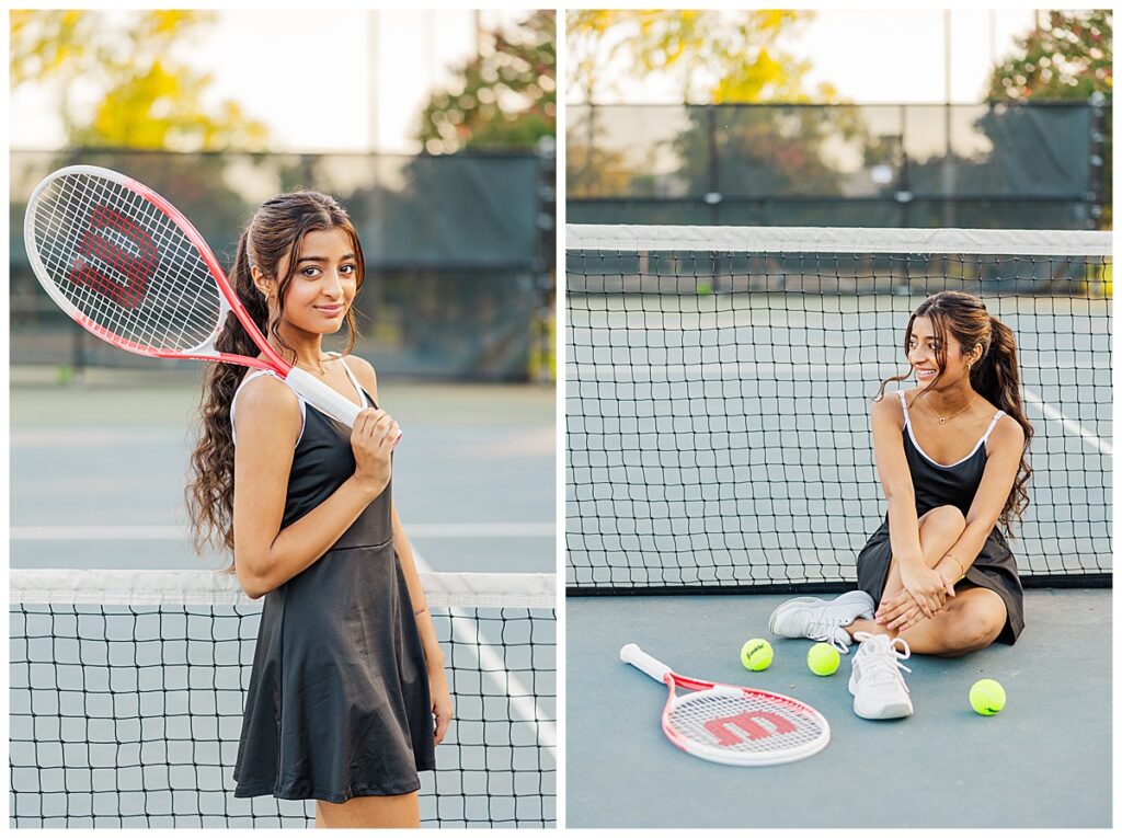 tennis senior photos in Richmond