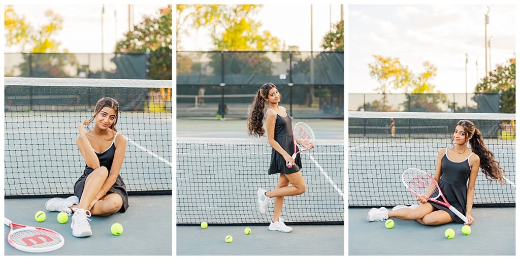 tennis senior photos in Richmond