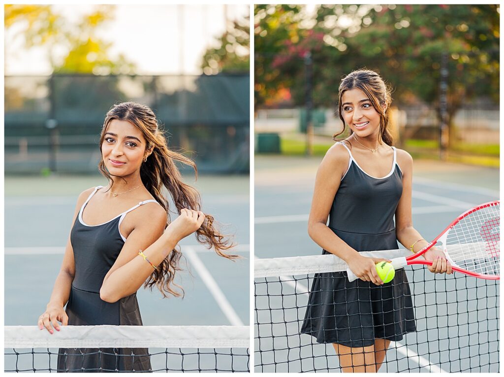 tennis senior photos in Richmond