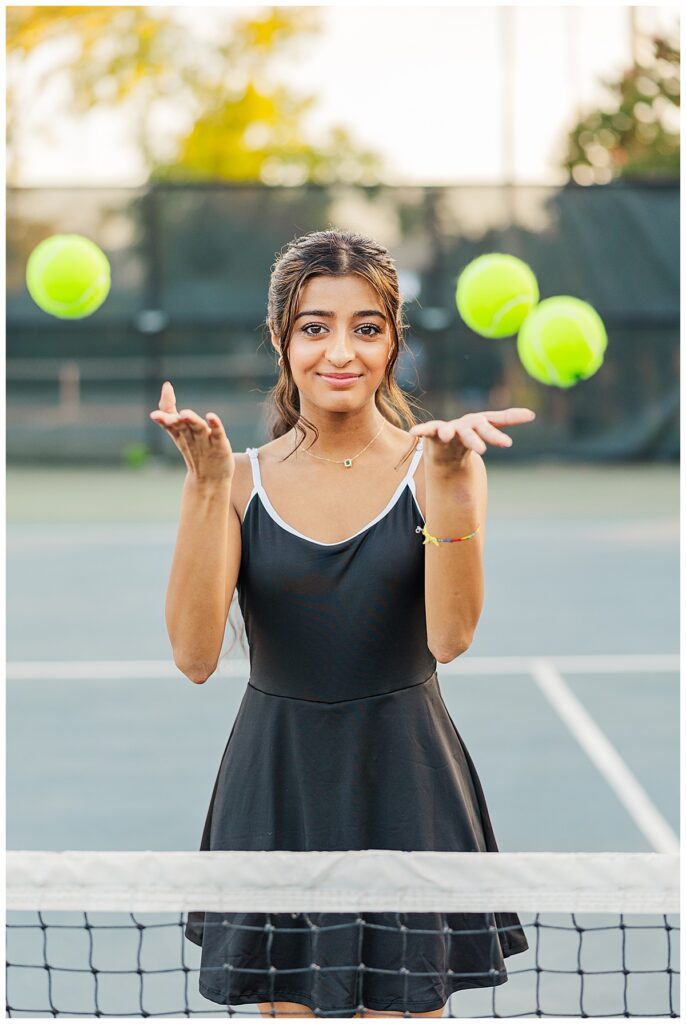 tennis senior photos in Richmond