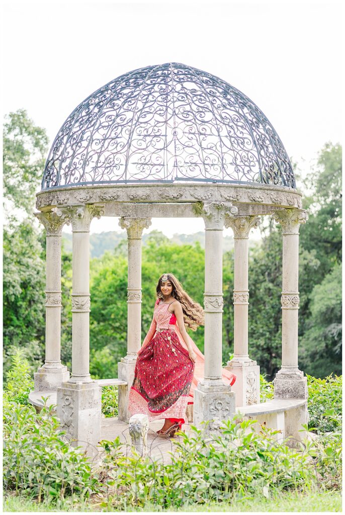 cultural senior photos in Richmond at Maymont