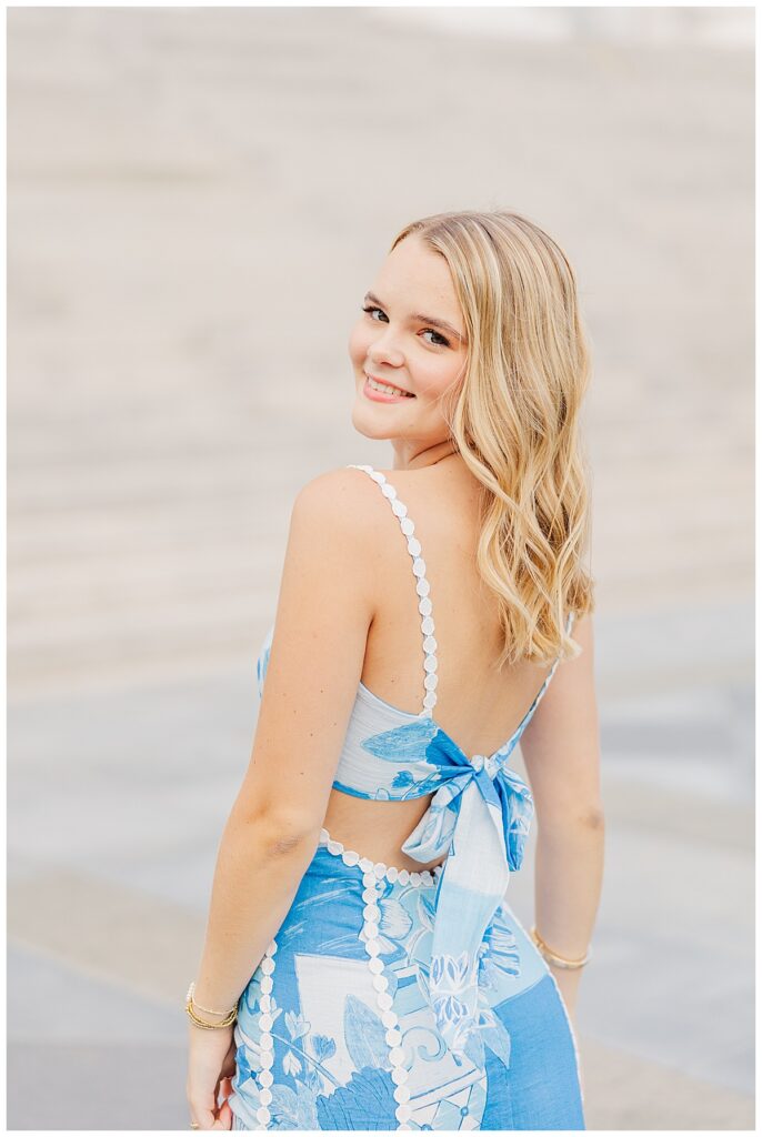 Hanover High School senior session at the Virginia state capitol building in Richmond