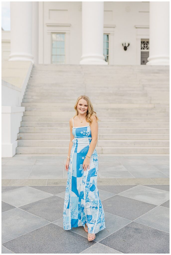 Hanover High School senior session at the Virginia state capitol building in Richmond