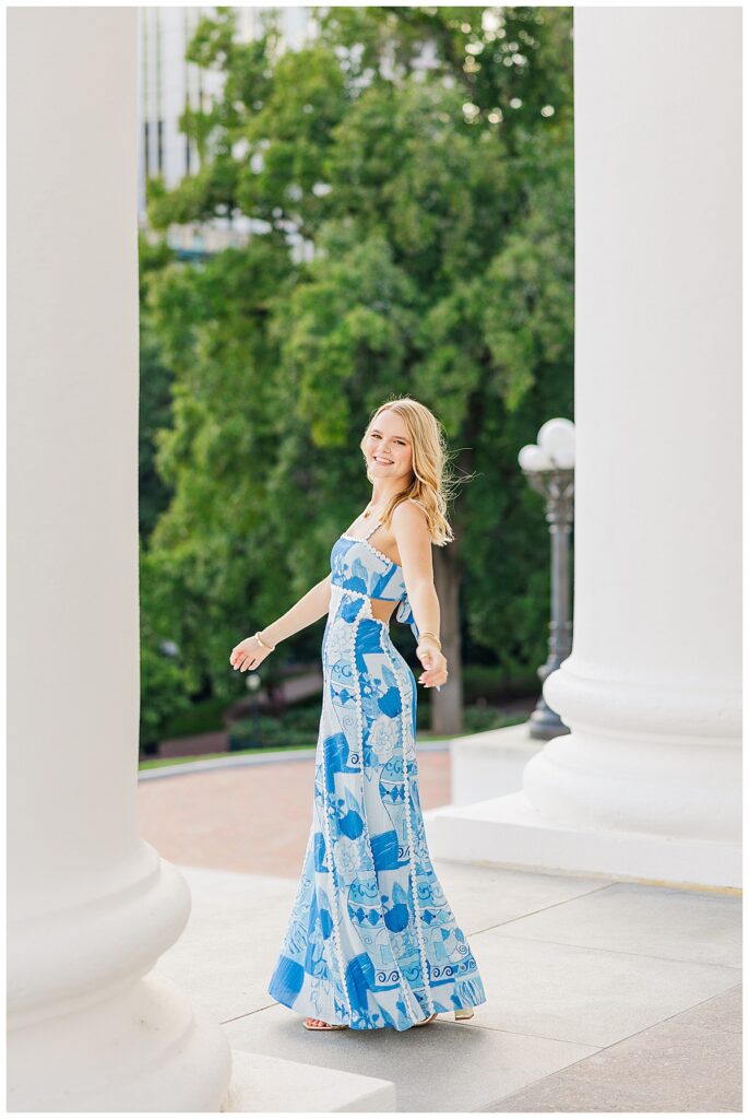 Hanover High School senior session at the Virginia state capitol building in Richmond