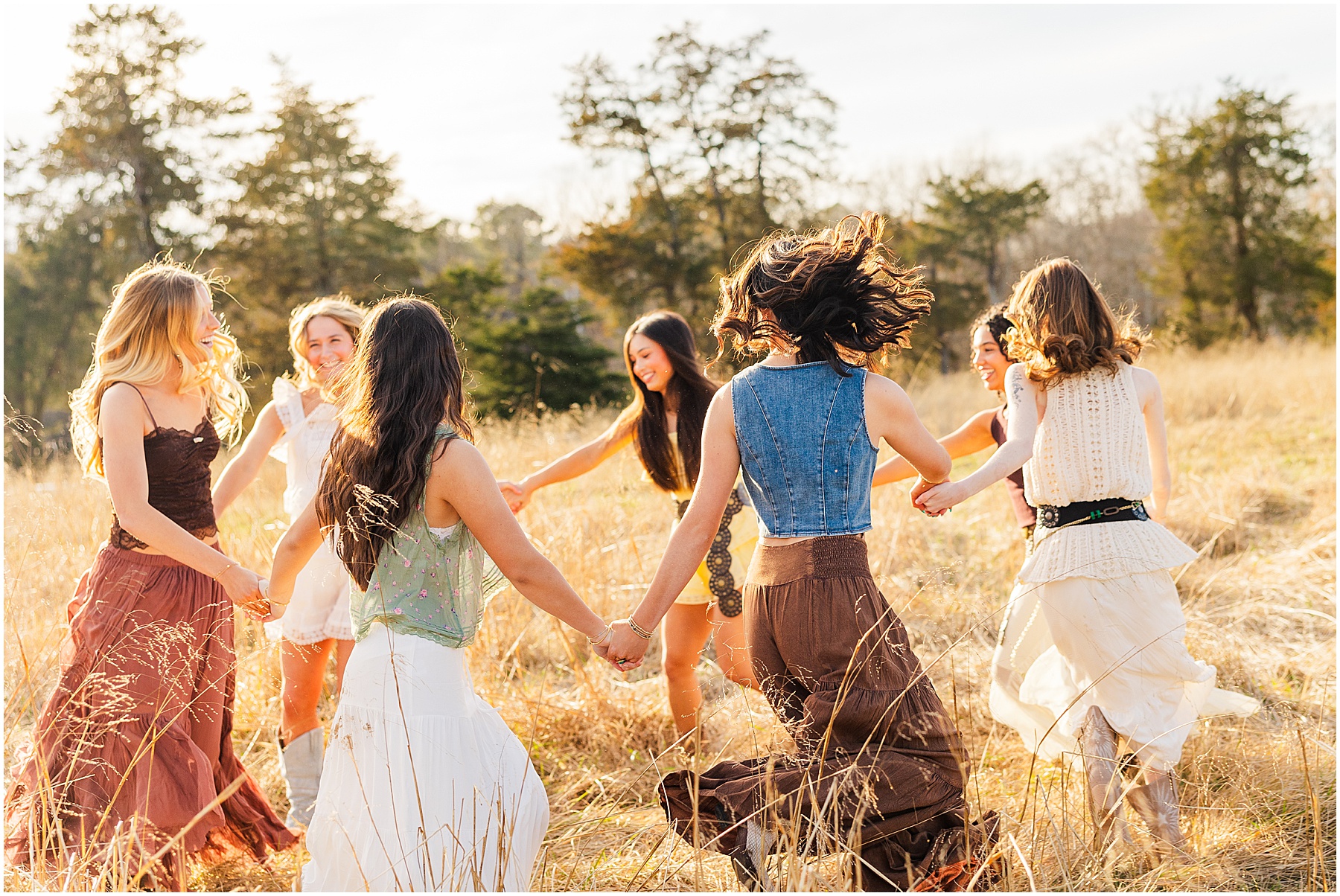 Free People Inspired senior rep team photoshoot in richmond, va