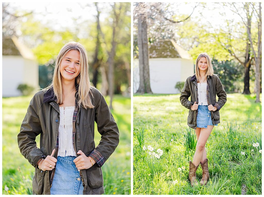 St. Catherine's senior session at Historic Tuckahoe