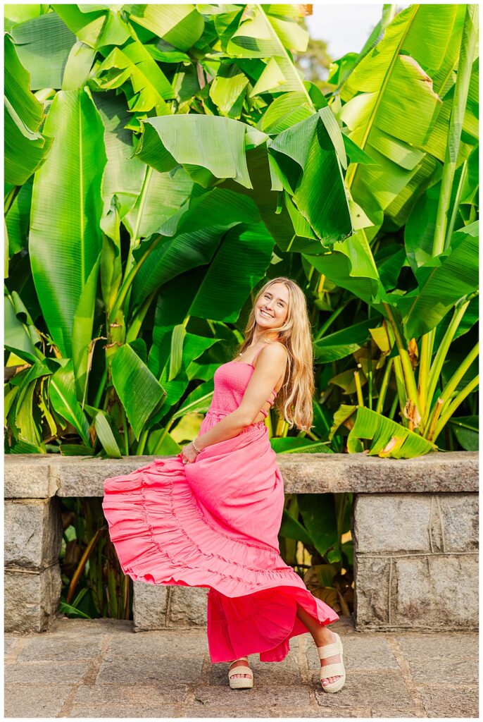 fall senior session at Maymont in Richmond