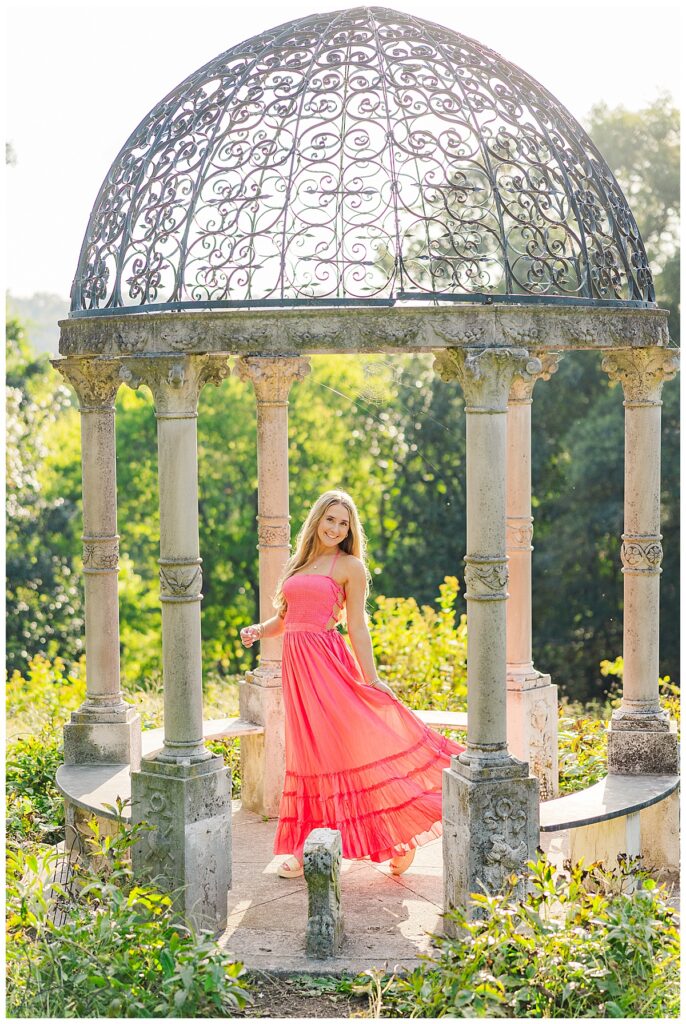 fall senior session at Maymont in Richmond