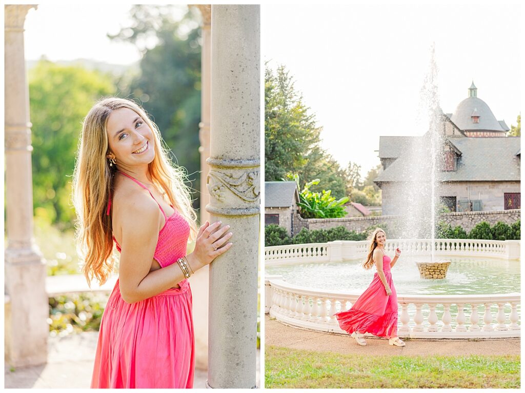 fall senior session at Maymont in Richmond