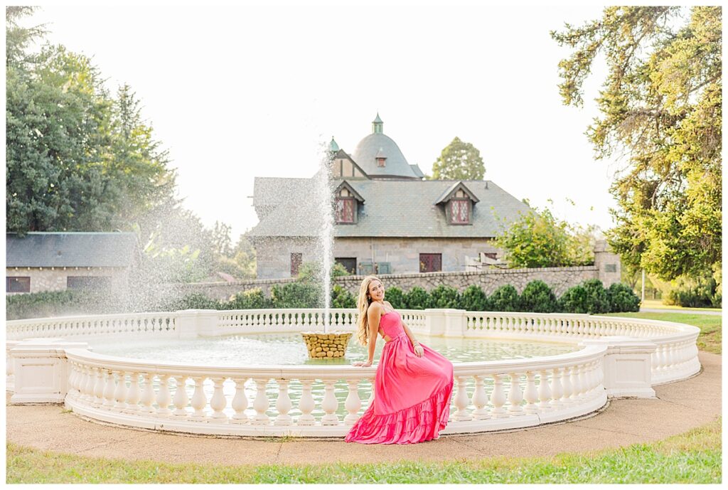 fall senior session at Maymont in Richmond