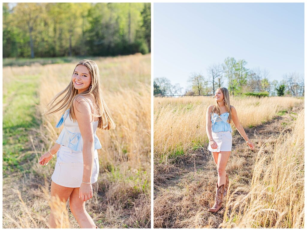 Freeman High School senior session at the Preserve at Dundee
