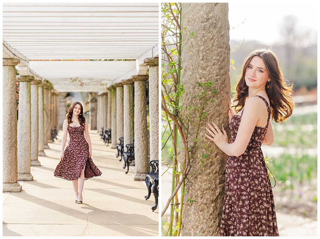 Spring senior pictures at Maymont