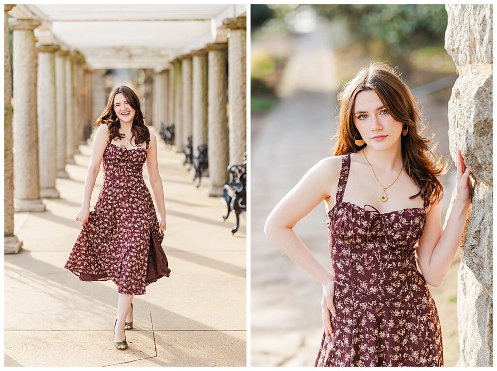 Spring senior pictures at Maymont
