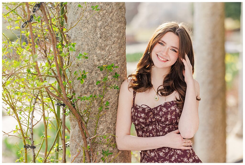 Spring senior pictures at Maymont