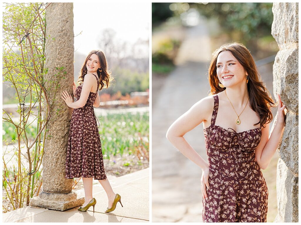 Spring senior pictures at Maymont