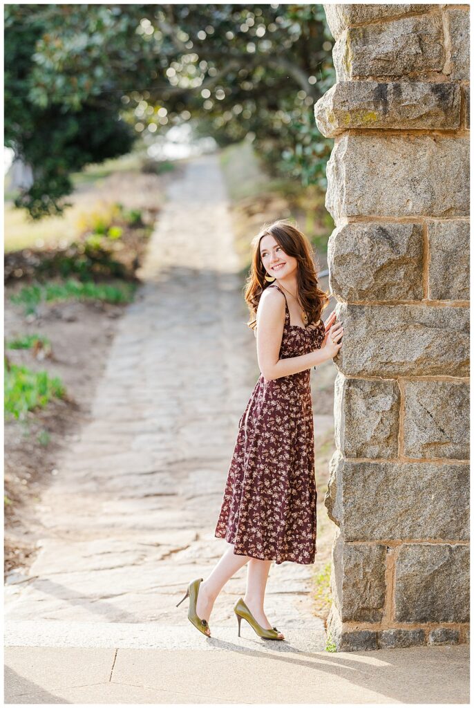 Spring senior pictures at Maymont