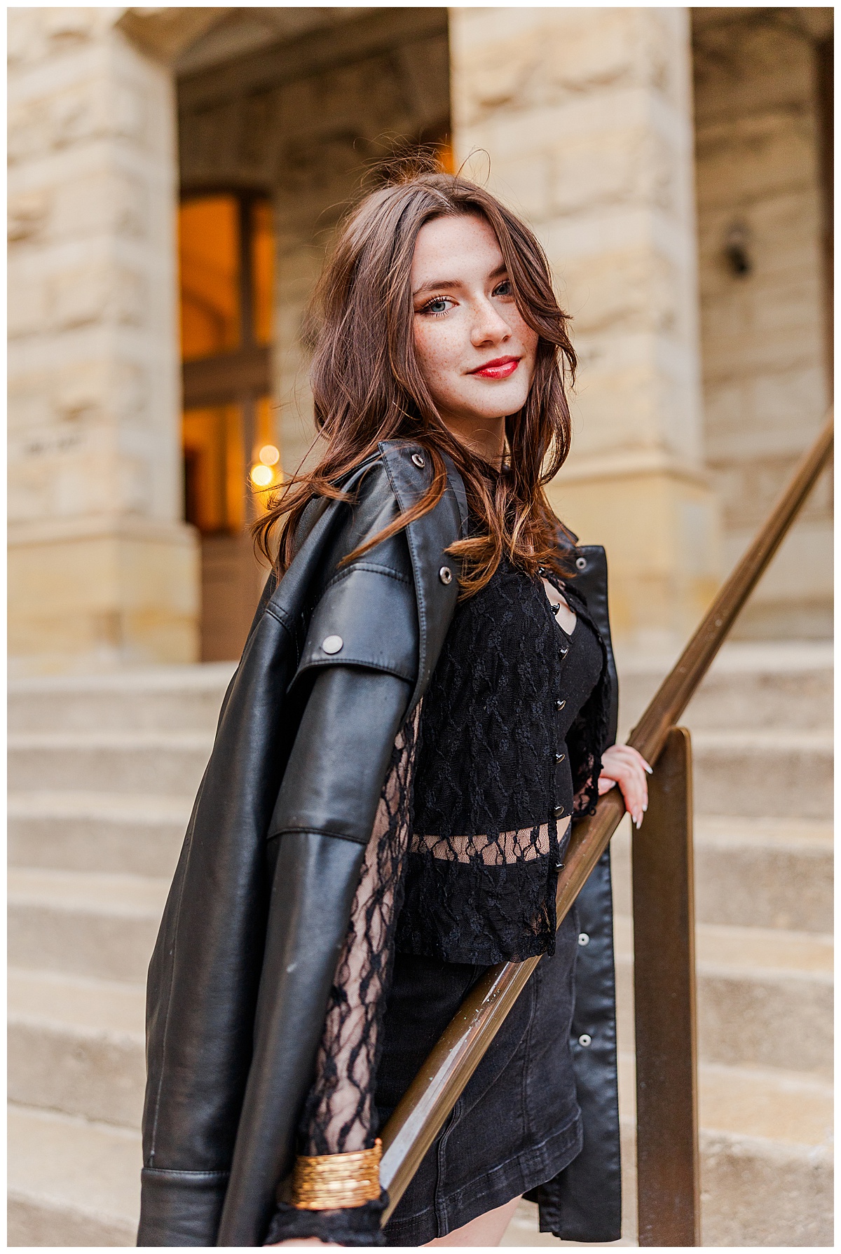 Wren's sweet and sassy senior session at Main Street Station and Maymont