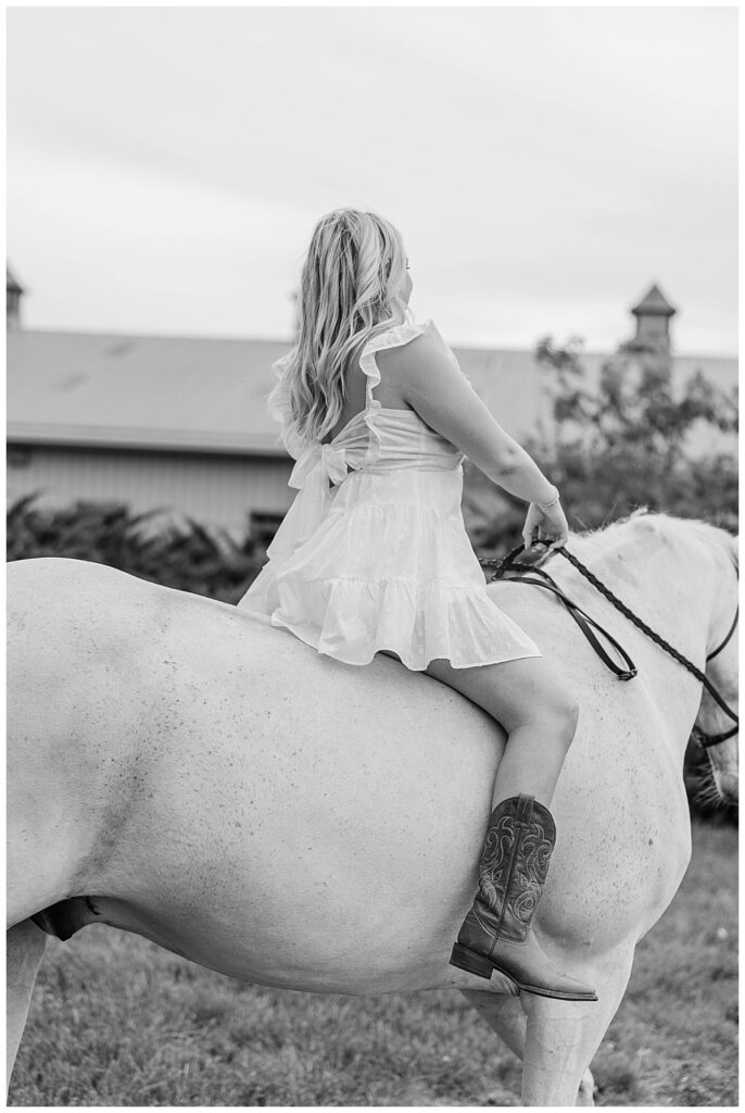 Dylan's Leesburg senior session with a horse