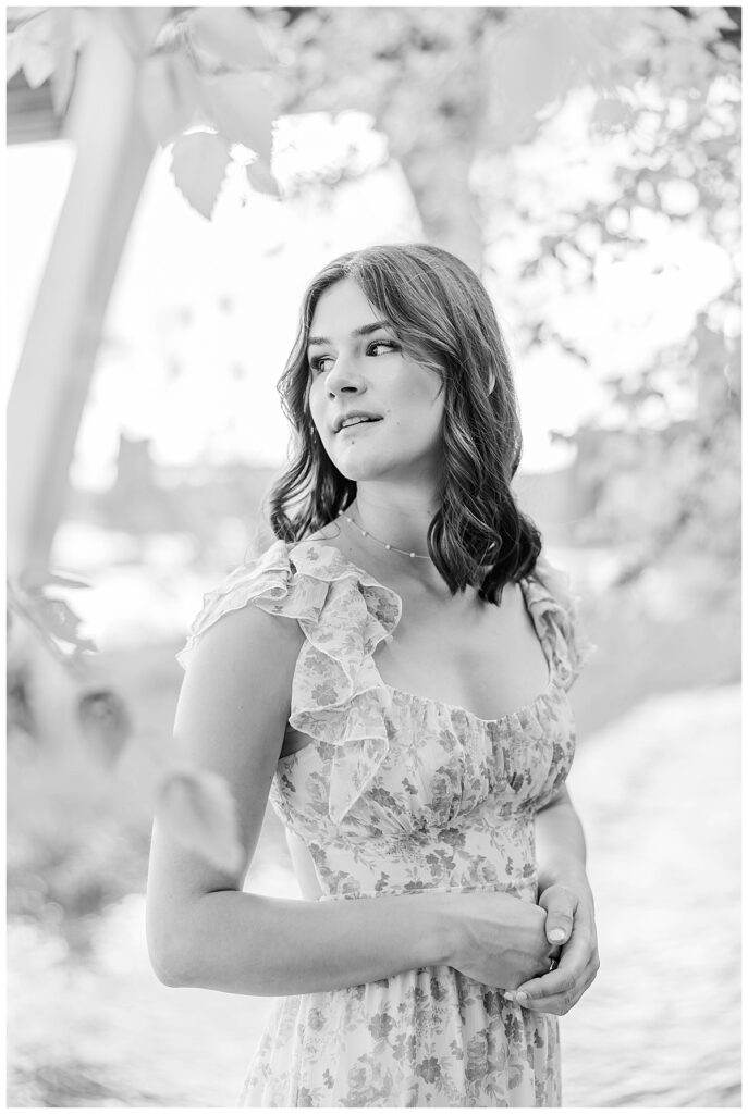 senior session at the James River in Richmond, VA