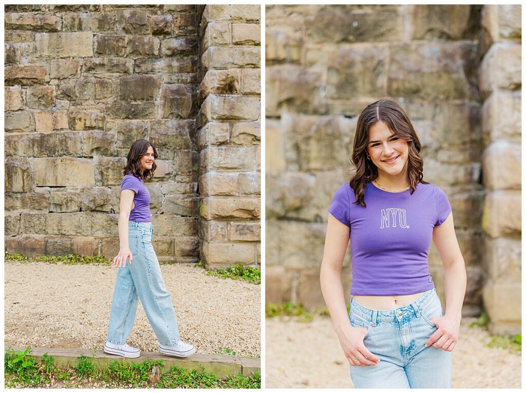 Spring senior session on Brown's Island 