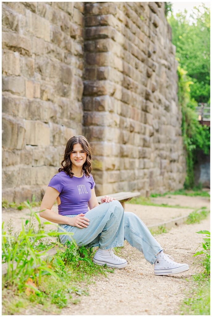 Spring senior session on Brown's Island 