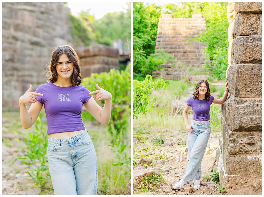Spring senior session on Brown's Island 