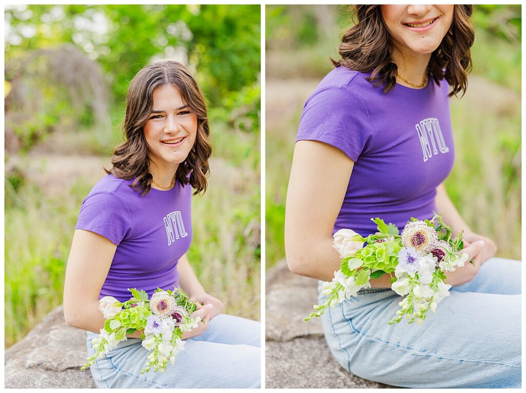 Spring senior session on Brown's Island 