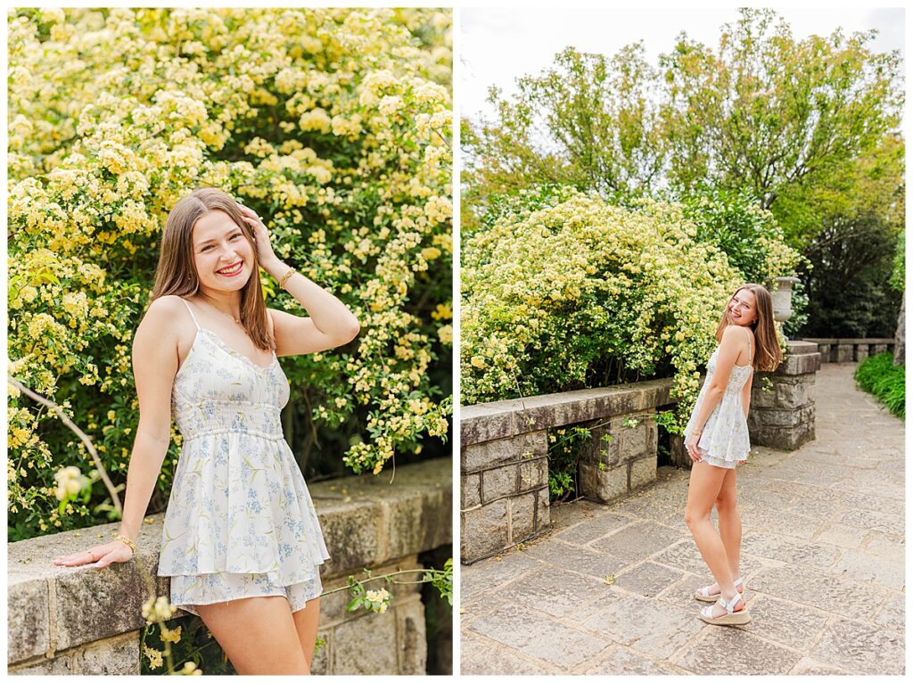 spring senior session at Maymont | Richmond senior photographer