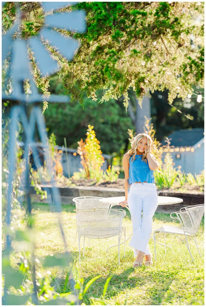summer senior session at the Freckled Flower Farm | Mechanicsville High School