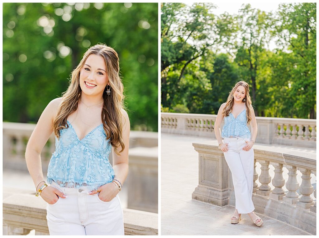 senior pictures in Richmond at The Carillon 