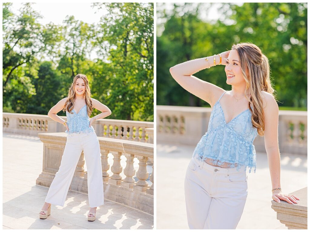 senior pictures in Richmond at The Carillon 