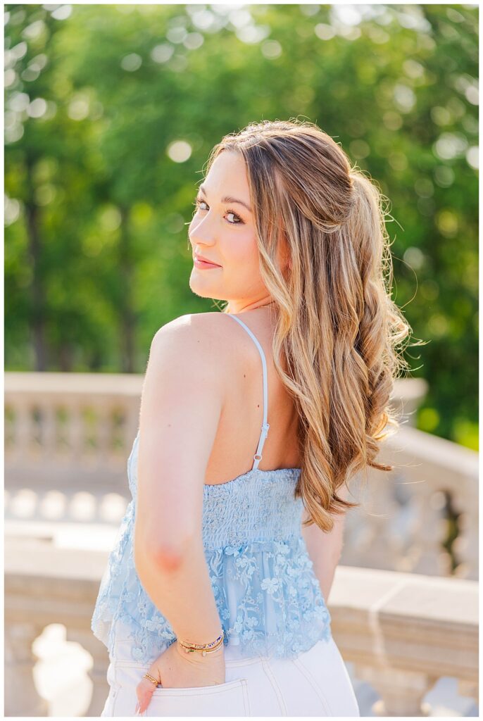 senior pictures in Richmond at The Carillon 