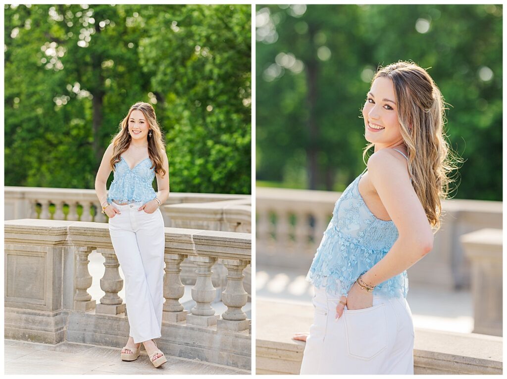 senior pictures in Richmond at The Carillon 