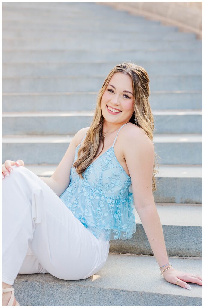 senior pictures in Richmond at The Carillon 