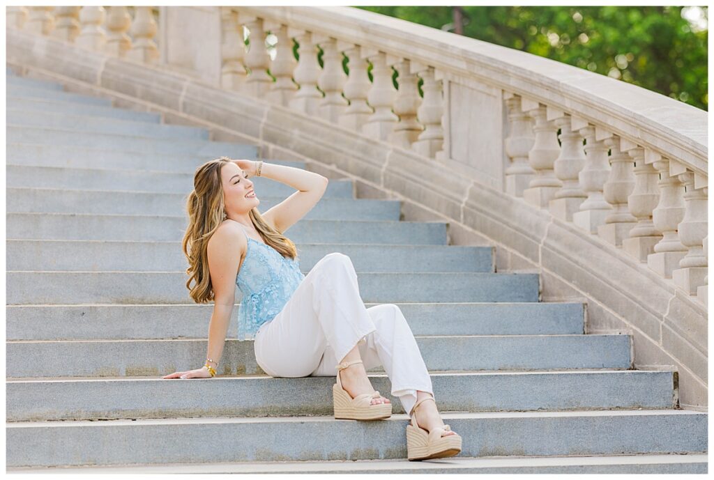 senior pictures in Richmond at The Carillon 