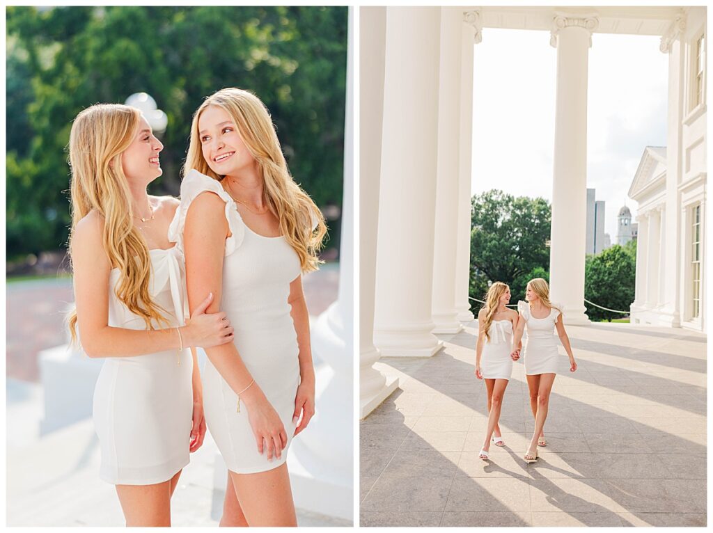 senior photos at the Virginia State Capitol in Richmond