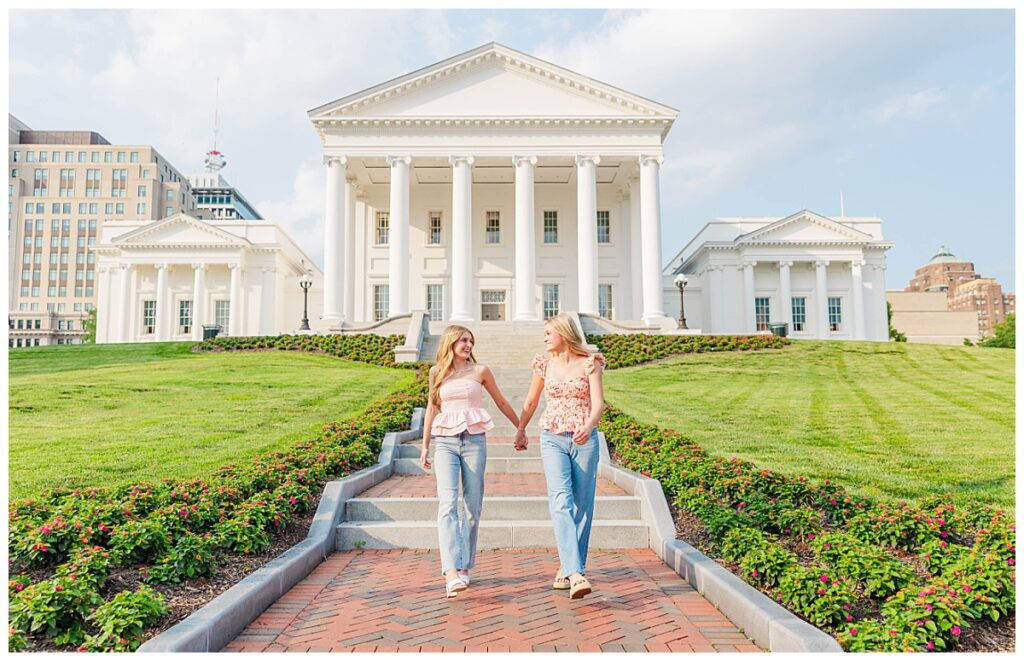 Richmond, VA senior portrait photographer | senior session at the Virginia State Capitol